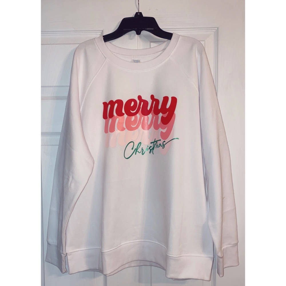 Merry, Merry, Merry Christmas Custom Sweatshirt